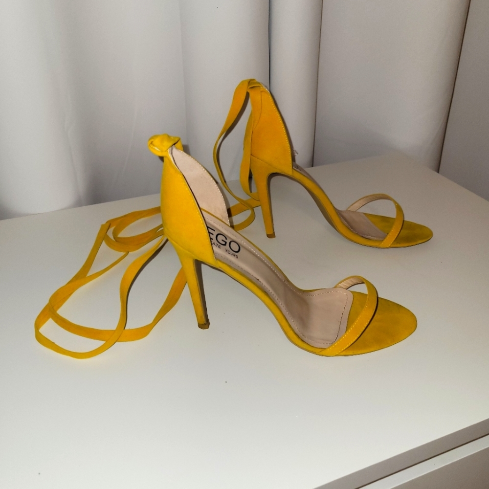 Ego brand heels color yellow